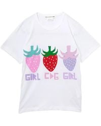 Comme des Garçons - Strawberry Print T-Shirt - Lyst