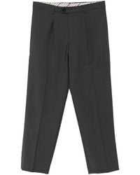 Amaranto - Pleated Straight-Leg Tailore Trousers - Lyst
