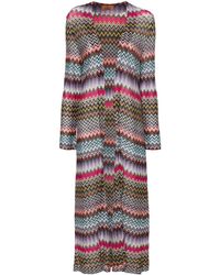 Missoni - Zigzag Knitted Cardi-coat - Lyst