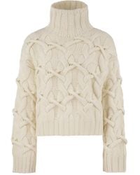 Brunello Cucinelli - High-Neck Cashmere Sweater - Lyst