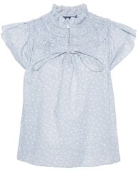Polo Ralph Lauren - Blouse en coton à fleurs - Lyst