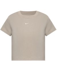 Nike - T-Shirt Crop Chill À Logo Brodé - Lyst