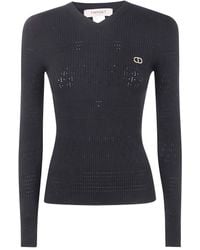 Twinset - Ribbed V-Neck Sweater - Lyst