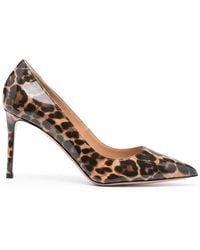Aquazzura - Pumps Mit Leoparden-Print 80Mm - Lyst
