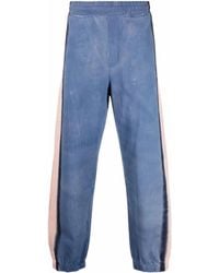 MSGM - Side Stripe-Detail Trousers - Lyst