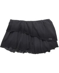 Acne Studios - Ruffled Drawstring Mini Skirt - Lyst
