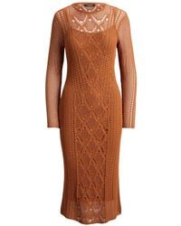 Ralph Lauren - Robe En Maille À Manches Longues - Lyst