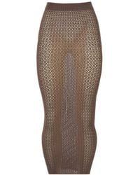 Wolford - Daisy Net Midi Skirt - Lyst