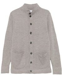 Sand - Cárdigan con cuello alto y bolsillo de parche - Lyst