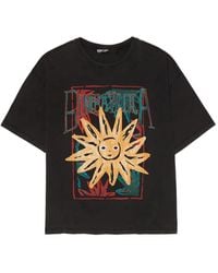 Bimba Y Lola - Sun-Logo Print Oversized T-Shirt - Lyst