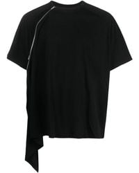 HELIOT EMIL - T-shirt en coton à détail de zip - Lyst