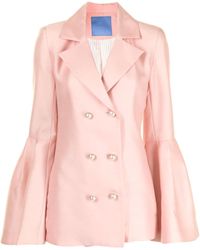 Macgraw Blazerjack Met Flared Mouwen - Roze