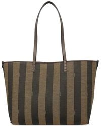 Fendi - Medium Roll Ff Jacquard Tote Bag - Lyst
