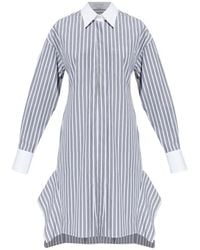 Stella McCartney - Striped Shirt Mini Dress - Lyst