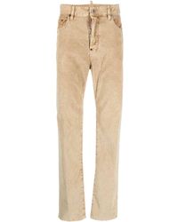 DSquared² - Mid-rise corduroy trousers - Lyst