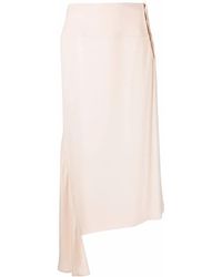Jil Sander - High-waisted Asymmetric Skirt - Lyst