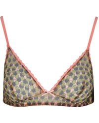 Laura Urbinati - Soutien-Gorge En Tulle À Pois - Lyst