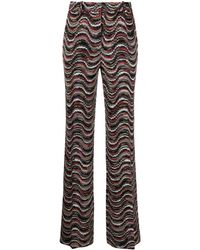 Missoni - Waves Pattern High Waist Trousers - Lyst