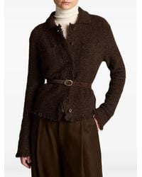 Vince - Fringed-Edge Button-Up Cardigan - Lyst