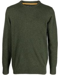 Barbour - Fine-Knit Ribbed-Trim Jumper - Lyst
