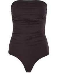 Agolde - Strapless Body Met Ruches - Lyst