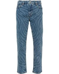 PS by Paul Smith - Zebra Straight-leg Jeans - Lyst