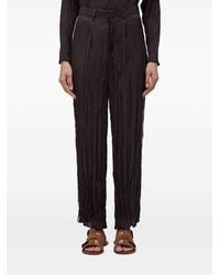 Osklen - Crinkled-Finish Trousers - Lyst