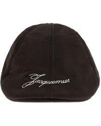 Jacquemus - Logo-Embroidered Flat Cap - Lyst