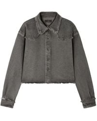 Alanui - Frayed-Hem Denim Shirt - Lyst
