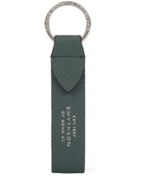 Smythson - Panama Leather Keyring - Lyst