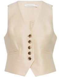 Zimmermann - Luna Buttoned V-Neck Waistcoat - Lyst