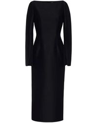 Adam Lippes - Talitha Long-Sleeve Midi Dress - Lyst
