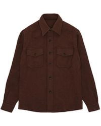Fortela - Kenny Brushed Chest-Pocket Overshirt - Lyst