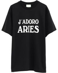 Aries - Slogan-print Cotton T-shirt - Lyst