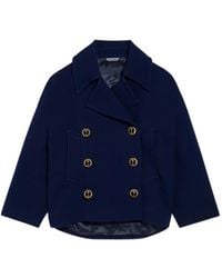 Balenciaga - Wool Double-Breasted Peacoat - Lyst
