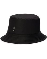Ami Paris - Ami De Coeur Logo-plaque Bucket Hat - Lyst
