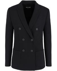Giorgio Armani - Blazer Met Dubbele Rij Knopen - Lyst