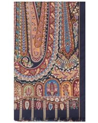 Etro - Sjaal Met Franje En Paisley-Print - Lyst