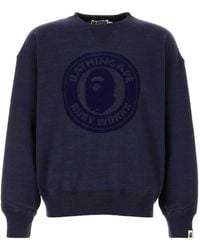 A Bathing Ape - Cotton Printed Sweater - Lyst