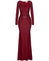 V:PM ATELIER - Delia Gathered-Details Maxi Dress - Lyst