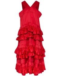 Comme des Garçons - Robe Volantée À Design Sans Manches - Lyst