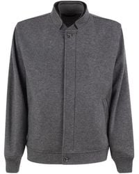 Fedeli - Adrian Stand-Collar Bomber Jacket - Lyst