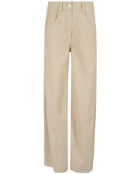 Brunello Cucinelli - Corduroy Wide-Leg Trousers - Lyst
