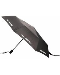 Karl Lagerfeld - Logo-Print Umbrella - Lyst