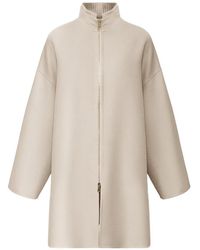 Fabiana Filippi - Zip-Up High-Neck Coat - Lyst