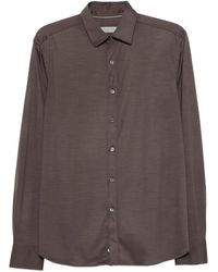 Canali - Long-Sleeve Wool Shirt - Lyst