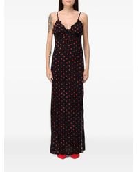Mar De Margaritas - Maxi Riley Floral-Print Ruffled Dress - Lyst