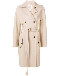 Chloé Belted double-breasted coat - Neutro