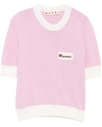 Marni - Embroidered Crew-Neck Jumper - Lyst
