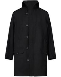 Yohji Yamamoto - Hooded Single-Breasted Coat - Lyst